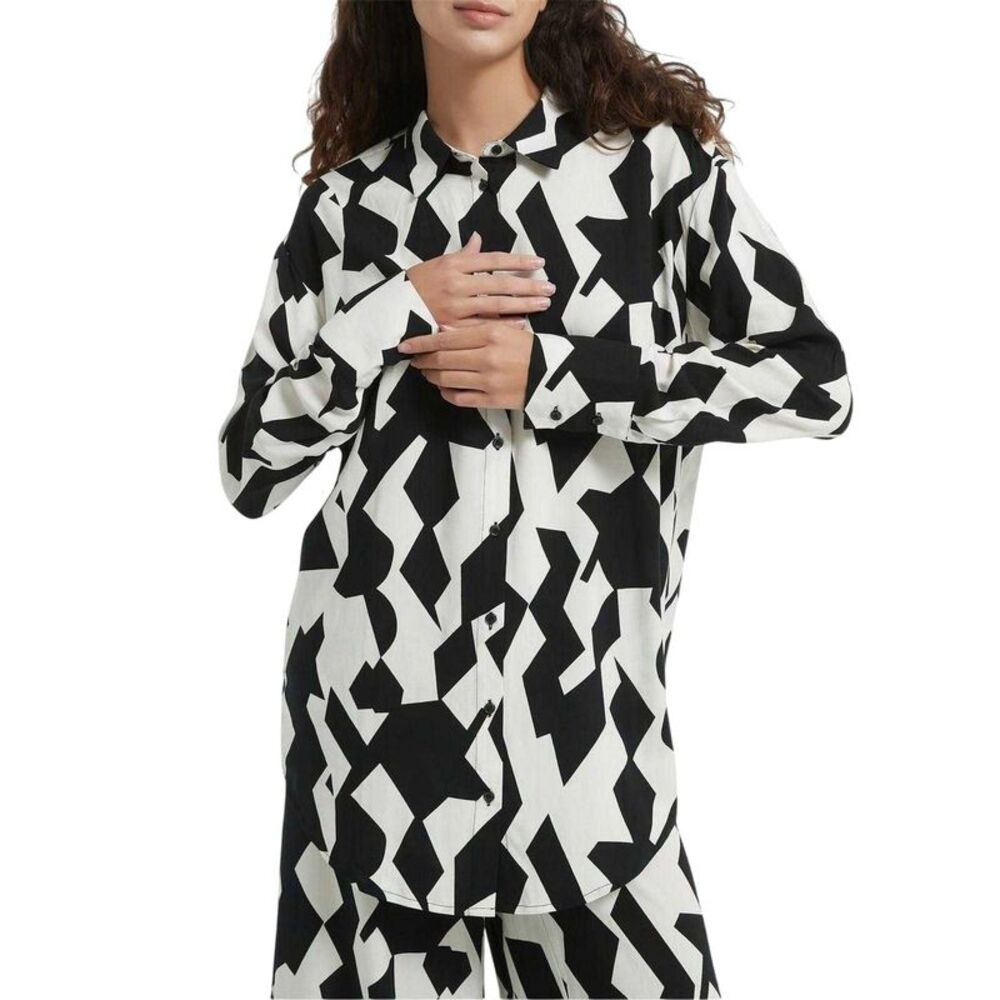 Be You Womens/Ladies Monochrome Shirt / Black/White